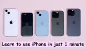 मात्र 1 मिनट में सिखे आईफोन चलाना