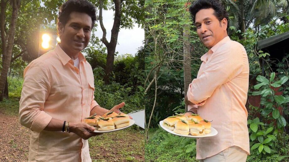 मुंबई से गहरा नाता रखने वाले सचिन तेंदुलकर को बेहद पसंद है मुंबई का फेमस वड़ा पाव, देखें सबूत