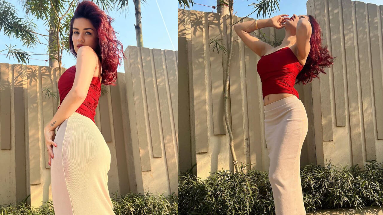 अवनीत कौर ने चलाया हॉटनेस का बाण,   रेड क्रॉप टॉप और मिनी स्कर्ट ने किया फैंस को घायल‌