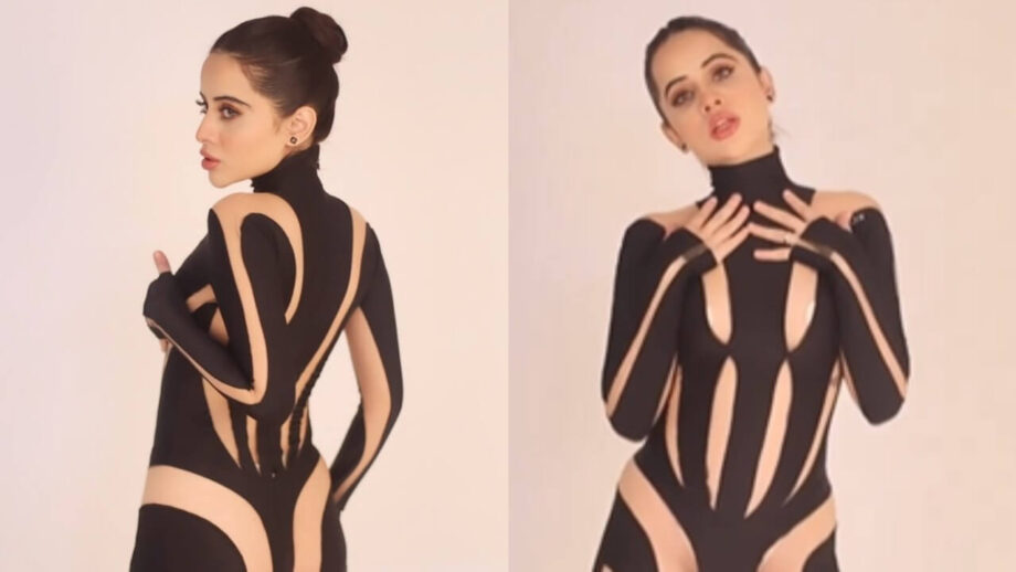 उर्फी जावेद की हॉटनेस का शिकार हुए फैंस, बोल्ड ब्लैक सी-थ्रु आउटफिट में फैंस को किया घायल