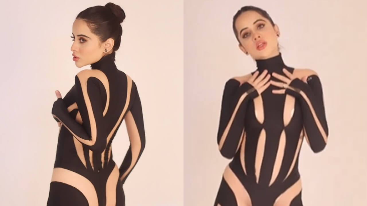 उर्फी जावेद की हॉटनेस का शिकार हुए फैंस, बोल्ड ब्लैक सी-थ्रु आउटफिट में फैंस को किया घायल