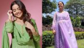देवोलीना भट्टाचार्जी ग्रीन और पर्पल सलवार सूट में दिखी बेहद खूबसूरत, फैंस ने किया पसंद