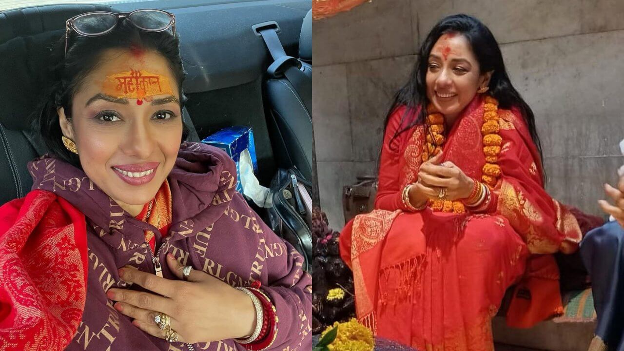 महाकाल के दर पर पहुंची अनुपमा फेम रूपाली गांगुली, महाकालेश्वर के भस्म आरती में हुई शामिल