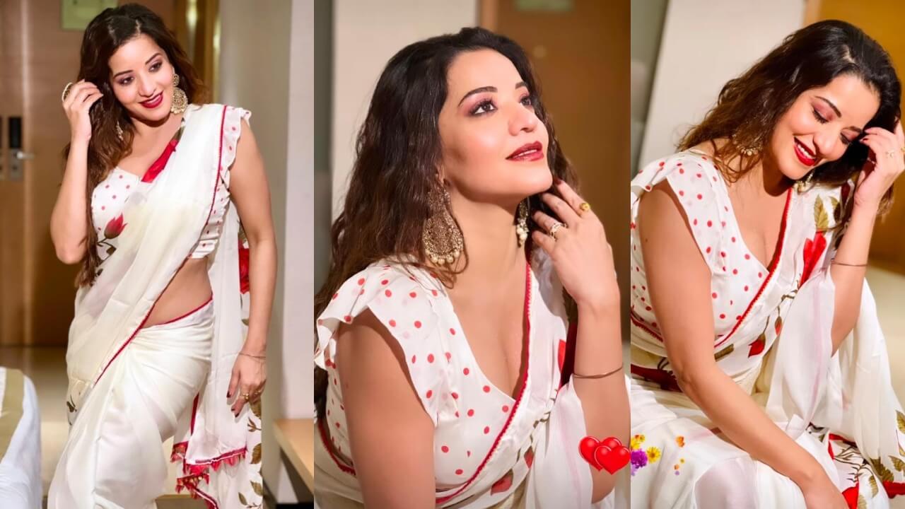 साड़ी लुक द्वारा मोनालिसा ने ढाया कहर, फैंस हुए दिवाने