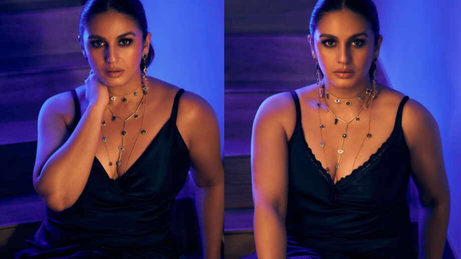 हुमा कुरैशी ने चलाया हॉटनेस का बाण, ब्लैक थाइ-हाइ स्लीट बॉडीकॉन ड्रेस द्वारा फैंस को किया घायल