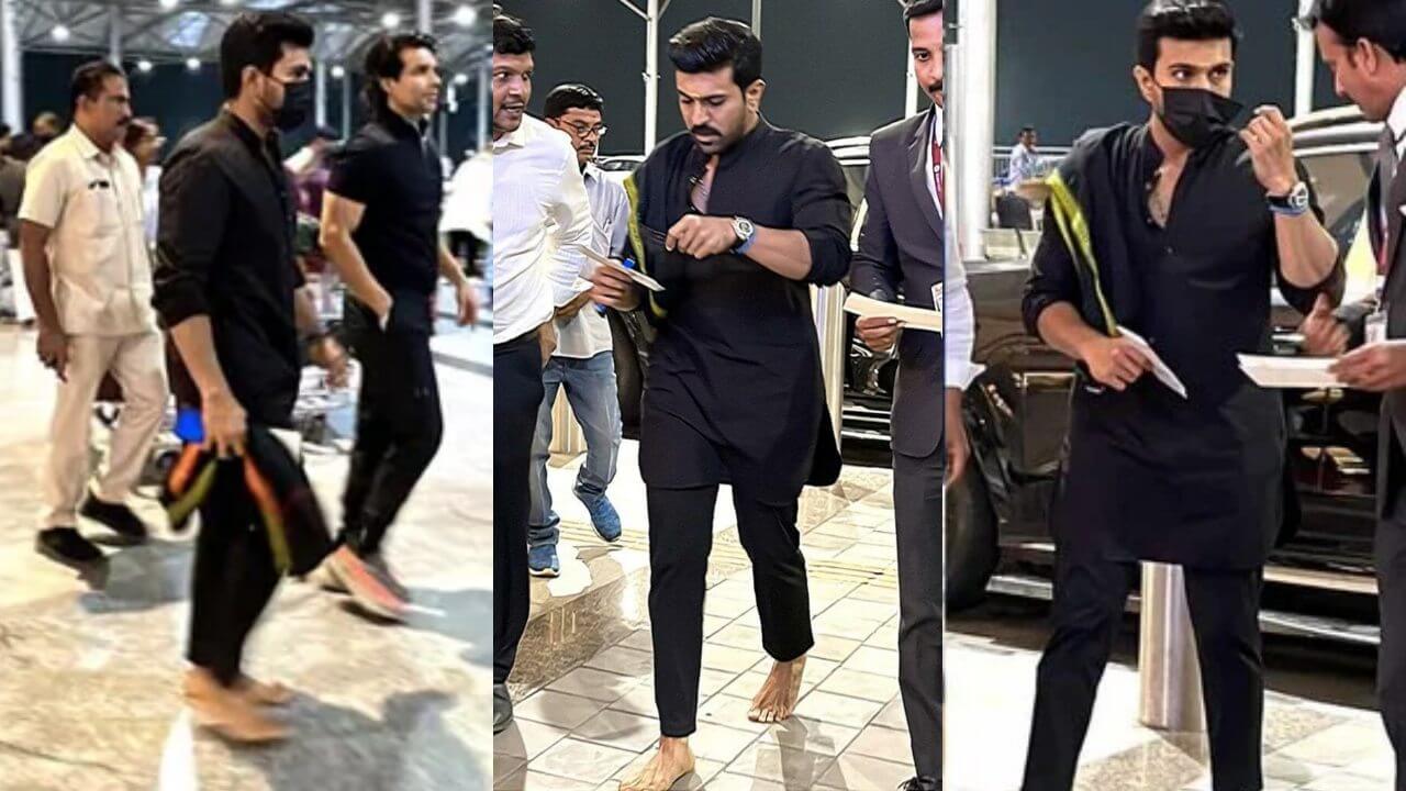 किरावानी से मिलने नंगे पांव अमेरिका पहुंचे रामचरण, ऑस्कर समारोह में लेंगे हिस्सा