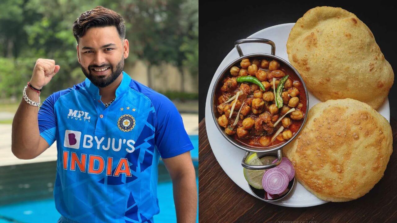 ऋषभ पंत ने अपने फेवरेट फूड छोले भटूरे का किया खुलासा