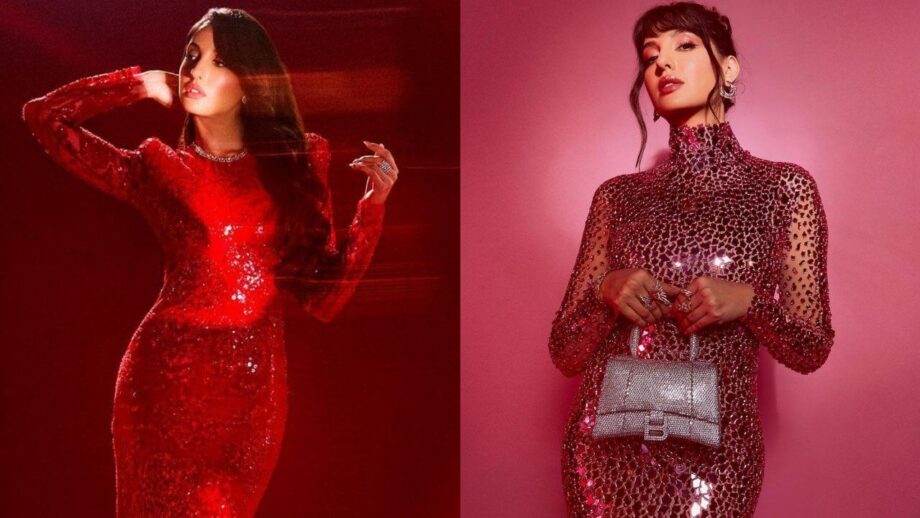 नोरा फतेही ने बॉडिकॉन ड्रेस में इंटरनेट पर मचाई धूम