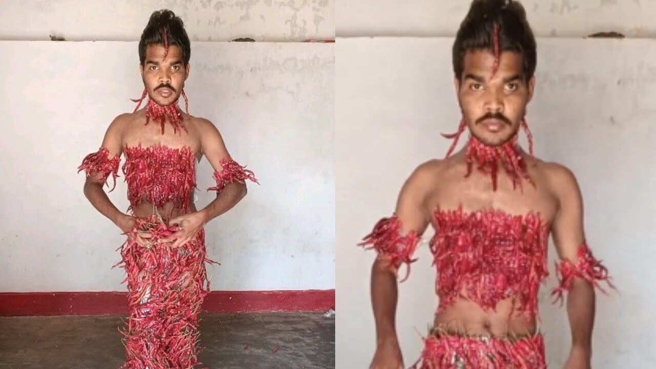 मिल गया उर्फी जावेद का भाई मिर्ची जावेद, मिर्ची आउटफिट पहनकर दिया उर्फी जावेद को टक्कर