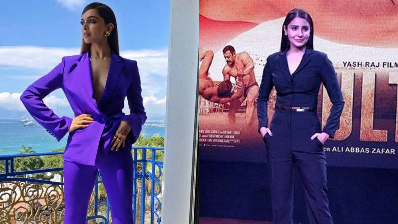 दीपिका पादुकोण से लेकर अनुष्का शर्मा तक: इन अभिनेत्रियों ने पैंटसूट अवतार में दिखाया अपना‌ ग्लैमर