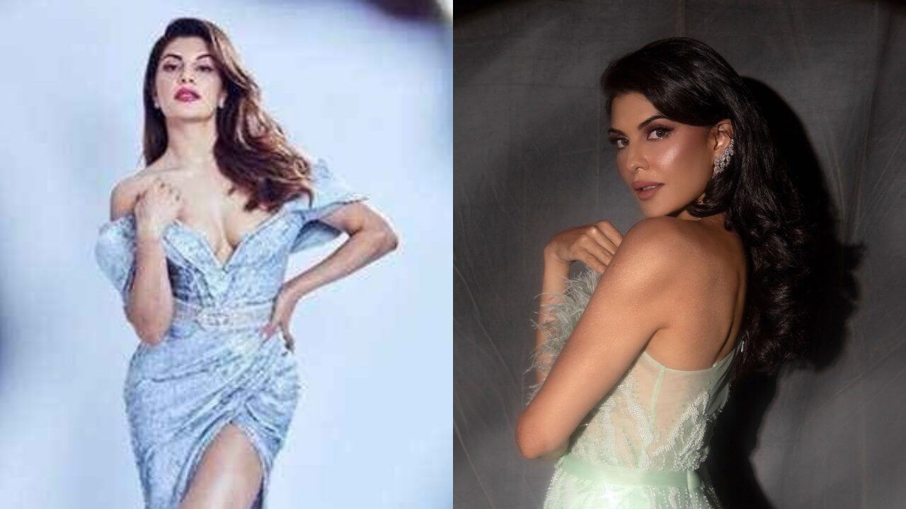 फ्रंट स्लिट गाउन द्वारा जैकलीन फर्नाडीज ने चढ़ाया पारा, देखें अभिनेत्री का हॉट लुक