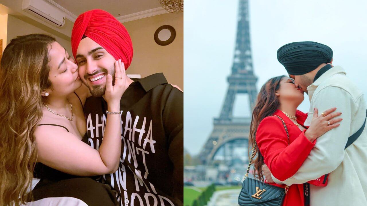 नेहा कक्कड़ ने पेरिस समेत इन जगहों पर पति को किया किस, देखें अनदेखी तस्वीरें