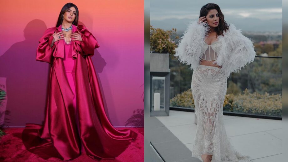 प्रियंका चोपड़ा के अपने अनोखे आउटफिट से फैंस को दिए फैशन गोल