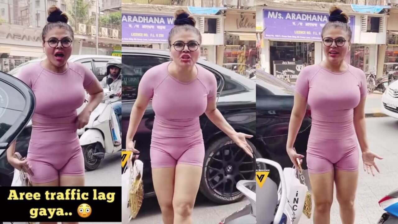 Rakhi Sawant told media persons to "leave it somewhere" 6169