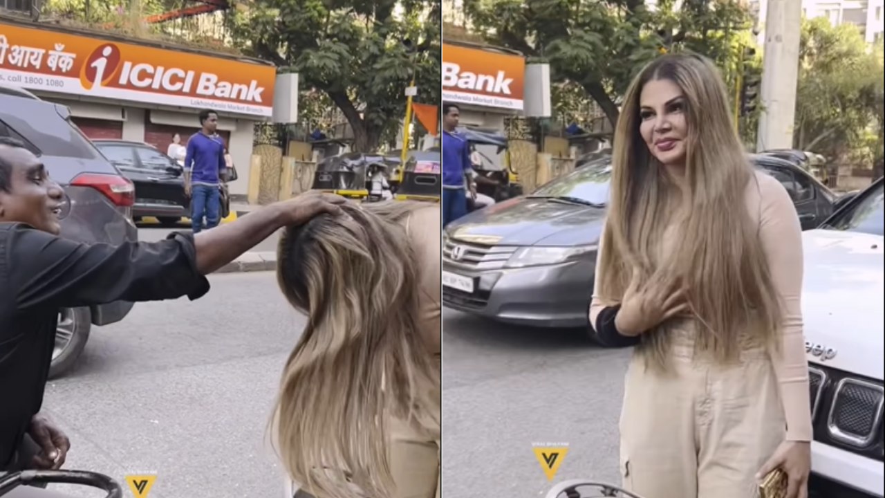 Rakhi Sawant was blessed by a beggar, became emotional 8620