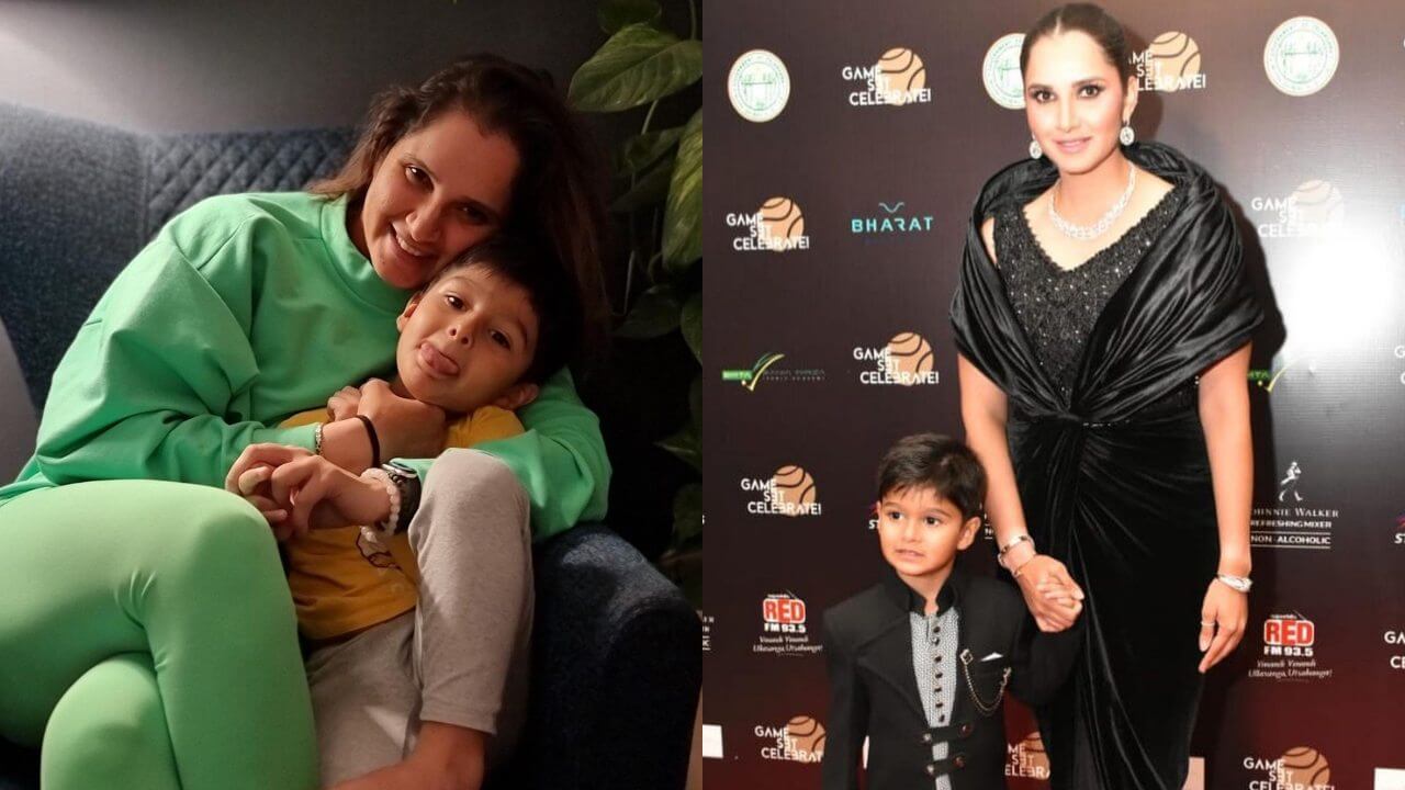Sania Mirza does not leave son Izhaan Mirza Malik even for a moment, see proof 8877