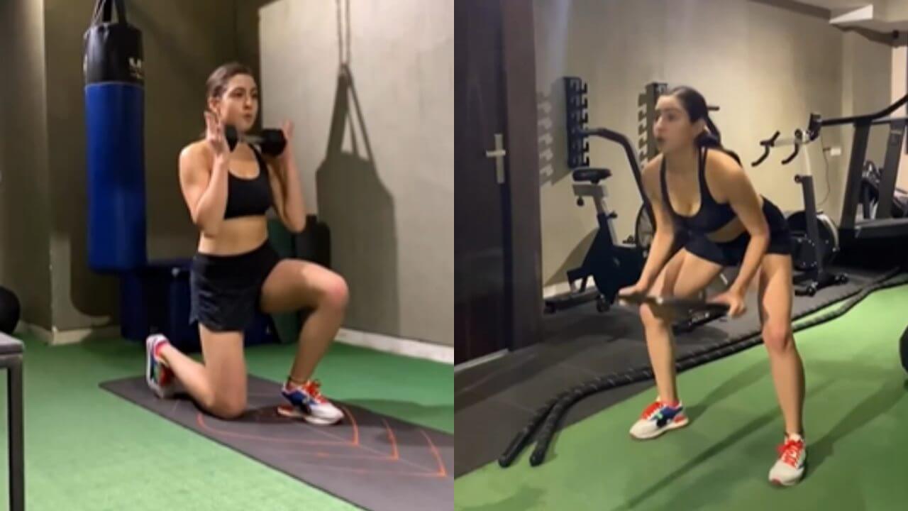 वर्कआउट वीडियो द्वारा लाखों लोगों को फिट रहने के लिए प्रेरित कर रही है सारा अली खान,‌ देखें वीडियो