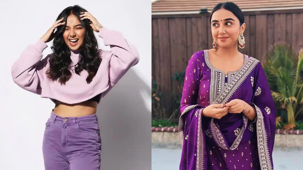 देखिए प्राजक्ता कोली का पर्पल आउटफिट में खूबसूरत तस्वीर