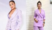सुरभि चांदना या हिना खान: लैवेंडर पैंट सूट में किसने किया फैंस को प्रभावित?