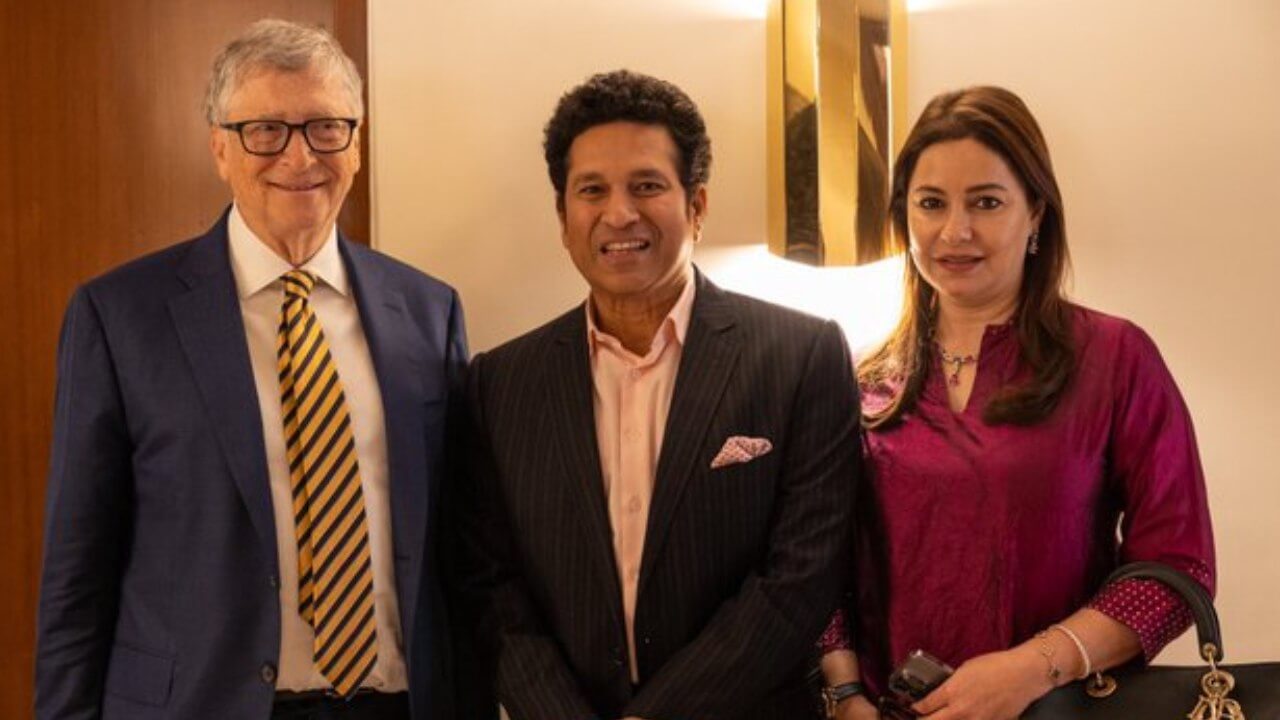Tech and cricket giants seen in one frame 4548