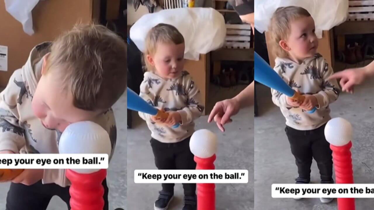 The child hit the ball in such a way that everyone laughed, watch the viral video 5931