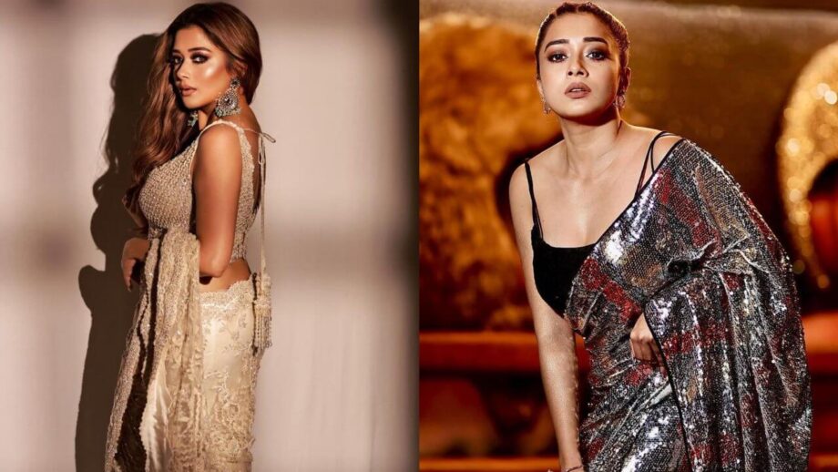 टीना दत्ता की सेक्विन साड़ी लुक ने खींचा फैंस का ध्यान, देखें अभिनेत्री का दिलकश अवतार
