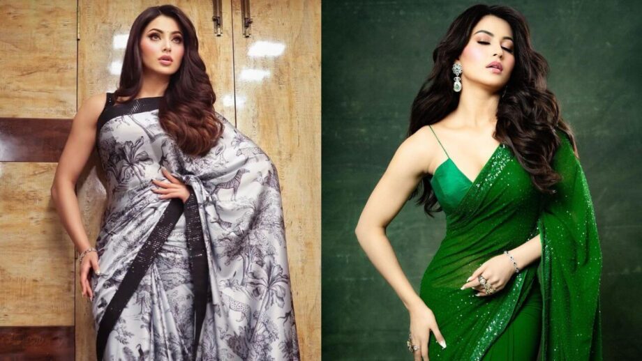 साड़ी में लिपटी उर्वशी रौतेला ने इंटरनेट पर बढ़ाई गर्मी, देखें अभिनेत्री का हॉट साड़ी अवतार