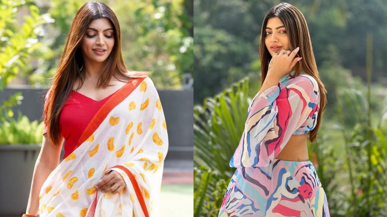 आकांक्षा पुरी ने साड़ी लुक में बिखेरा हुस्न का जादू