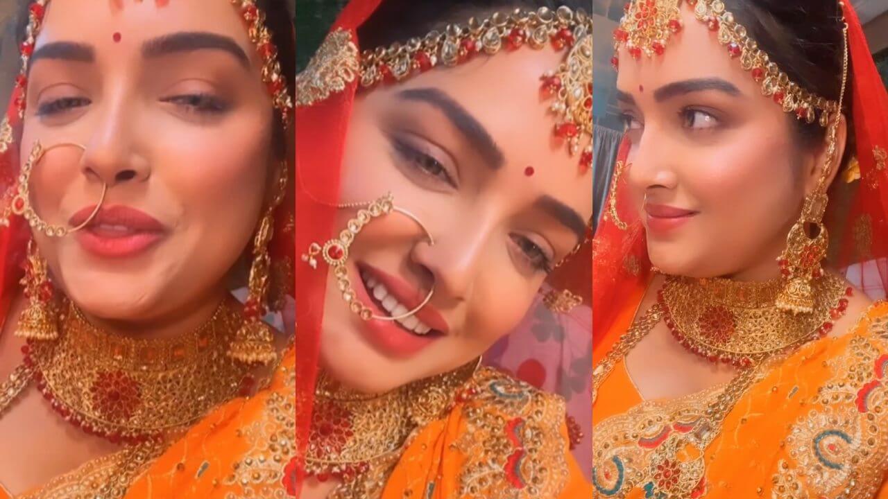 आम्रपाली दुबे बनी दुल्हन, देखें सबूत