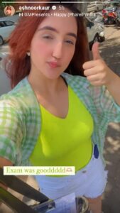 Ashnoor Kaur's examination started, actress herself gave information 10046