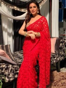 जालीदार साड़ी में दिखा Kundali Bhagya फेम Shraddha Aarya का आकर्षक बदन