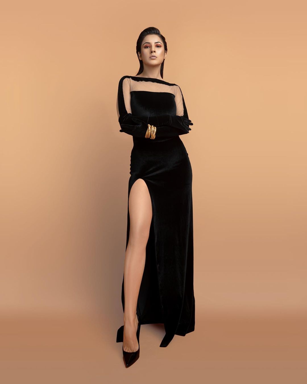 Shehnaaz Gill rocked the black outfit, see proof 9883