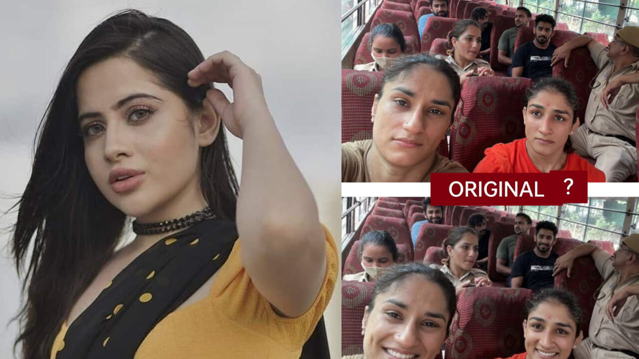 पहलवानों के तस्वीर के साथ कथित छेड़छाड़ पर भड़कीं उर्फी जावेद, फ़ोटो शेयर कर कसा तंज