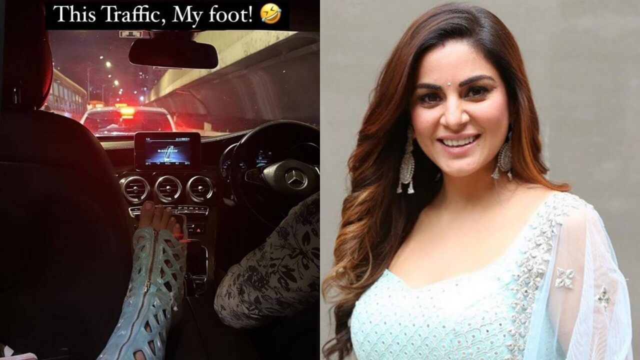 पैर की परेशानियों के बीच मुंबई के ट्राफिक में फंसीं कुंडली भाग्य फेम श्रद्धा आर्या