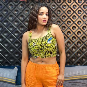 डिजिटल प्रिंटेड क्रॉप-टॉप द्वारा मोनालिसा ने बढ़ाई लाखों दिलों की धड़कनें, देखें दिलकश लुक 18277