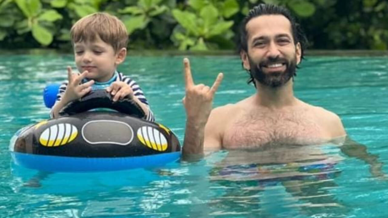 बेटे के साथ स्विमिंग पूल में मस्ती कर रहे हैं नकुल मेहता, फैंस को आया पसंद