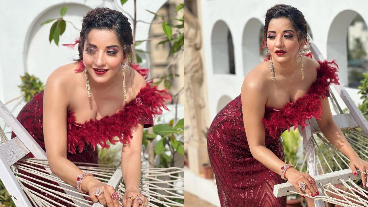 ग्लैमरस लुक द्वारा सभी के दिलों को चुरा रही है मोनालिसा, देखें सबूत