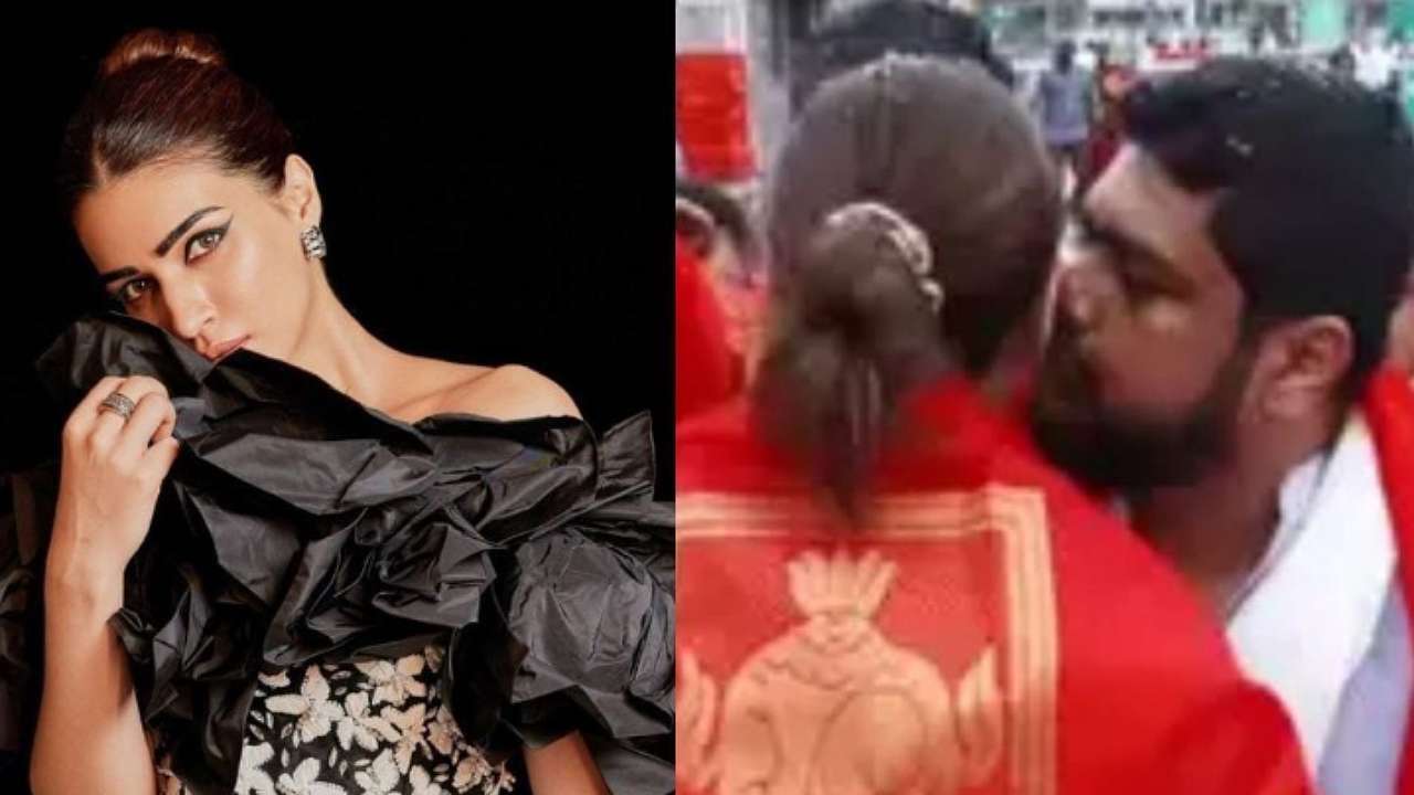 तिरुपति मंदिर में Adipurush के डायरेक्टर ओम राउत ने किया कृति सेनन को किस, मचा बवाल