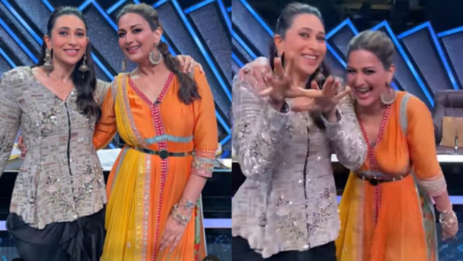 सोनाली बेंद्रे के साथ इस हिट गाने पर झूमीं करिश्मा कपूर, देखें वीडियो