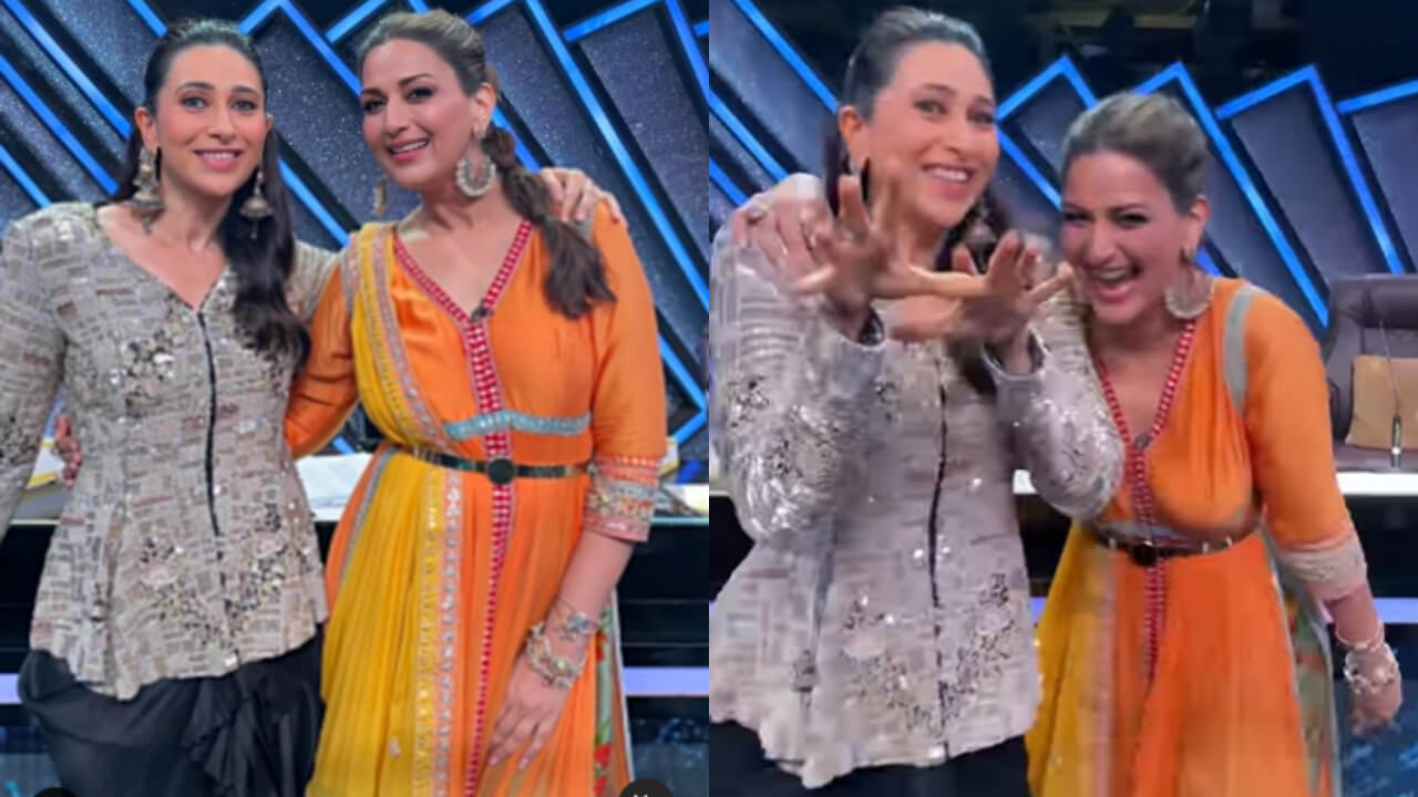 सोनाली बेंद्रे के साथ इस हिट गाने पर झूमीं करिश्मा कपूर, देखें वीडियो
