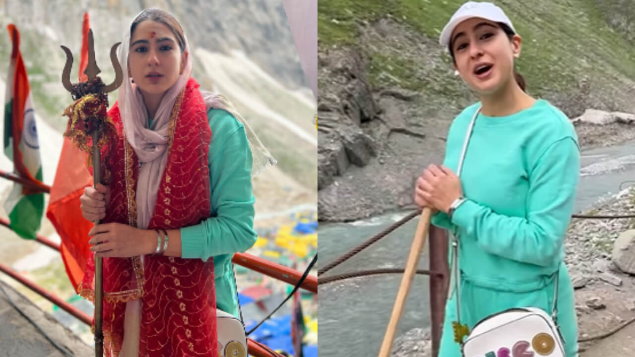 अमरनाथ यात्रा पर निकली सारा अली खान, बाबा बर्फानी का लिया आर्शीवाद