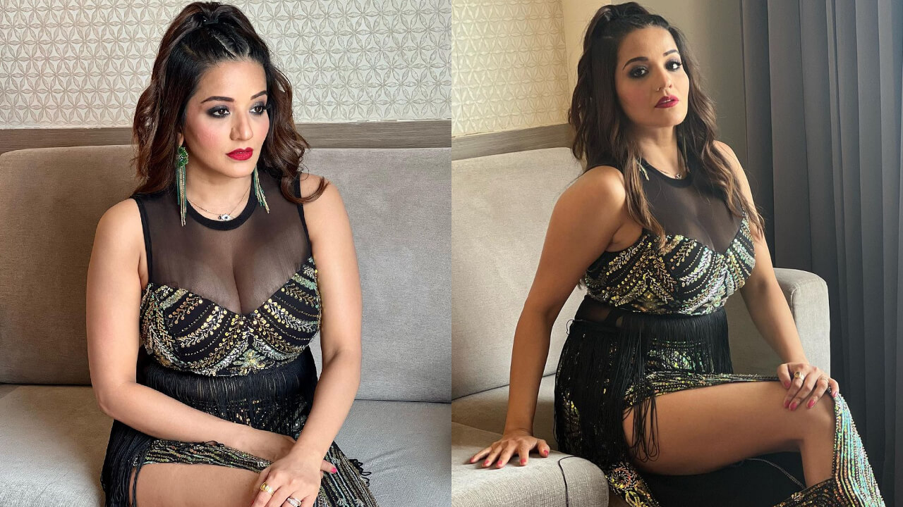 भोजपुरी क्विन मोनालिसा के बदन पर चमका जंपसूट, चमचमाती ड्रेस से फैंस की निगाहें थमीं