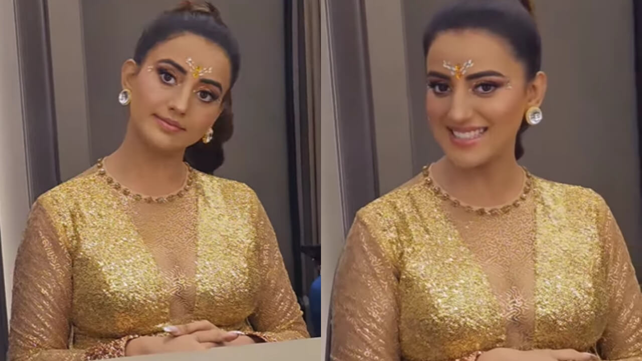 चमकदार त्वचा पर अक्षरा सिंह ने सजाया चमकती ड्रेस, फैंस को आया पसंद