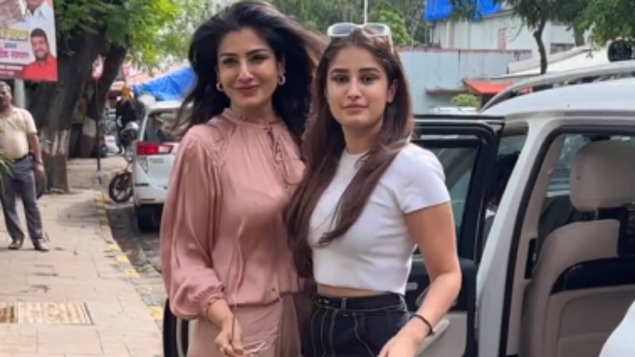 बेटी राशा थडानी के साथ रविना टंडन ने खींचा सभी का ध्यान, देखें वीडियो