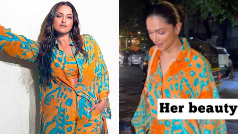 सोनाक्षी सिन्हा और दीपिका पादुकोण ने पहनी एक जैसी को-ओर्ड सेट ड्रेस