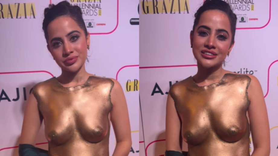 Urfi Javed ने फिर सभी के उड़ाए होश,‌ ब्रेस्ट ब्लाउज पहनकर मारी एंट्री