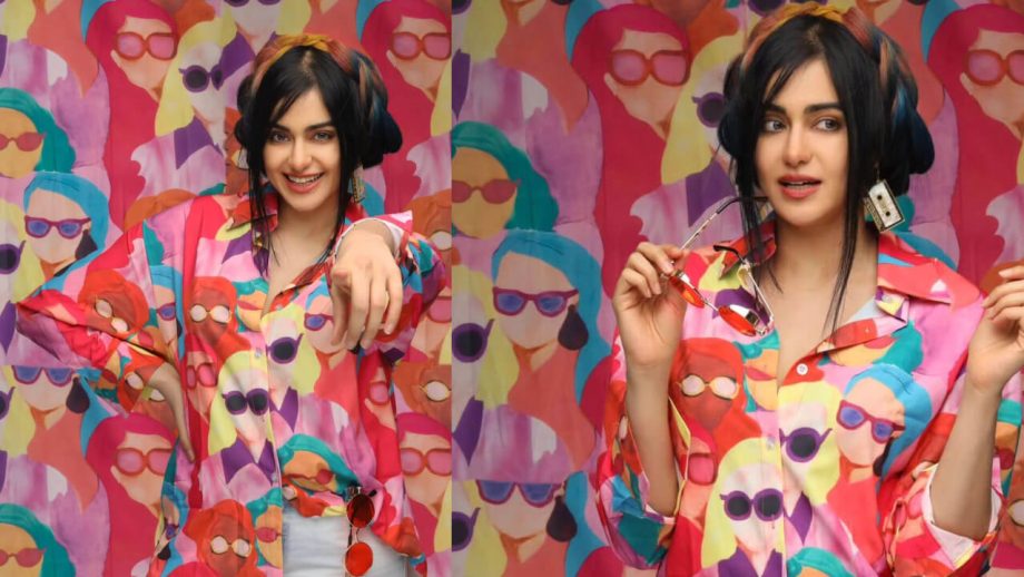 अदा शर्मा के नए लुक पर फैंस मचला दिल, देखें मल्टीकलर शोर्ट ड्रेस लुक