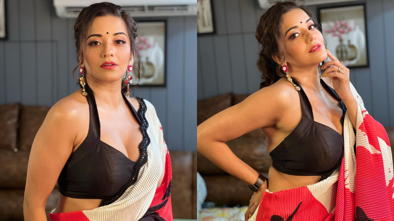 तीन रंगों की साड़ी में दिखा मोनालिसा का मनमोहक अवतार, खुबसूरती पर फिदा हुए फैंस