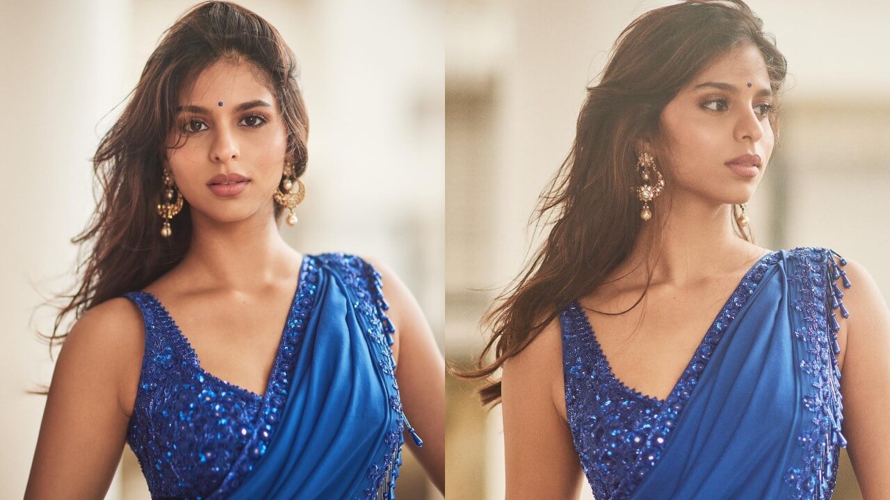 किंग खान लाडली सुहाना खान ने साड़ी में दिखाया ग्लैमर, यूजर्स के उड़े होश