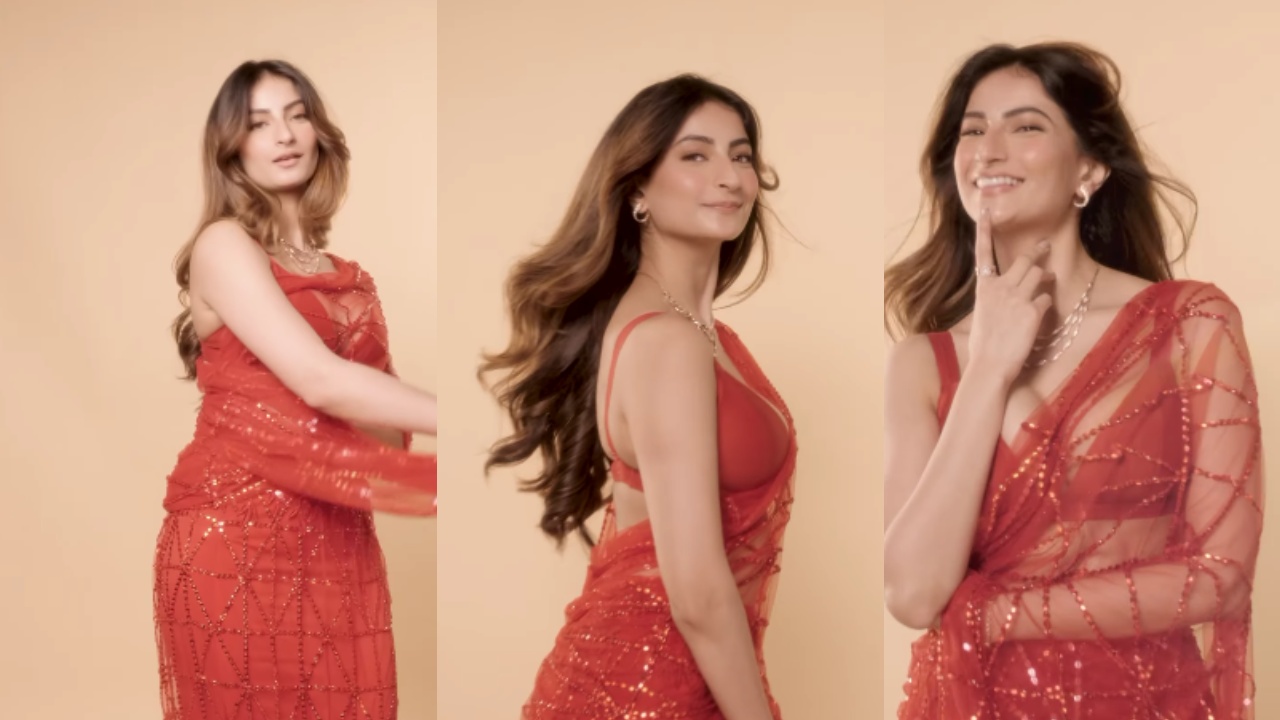 जालीदार साड़ी में जलवे बिखेर रही है पलक तिवारी,‌ देखें वीडियो